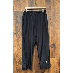 FJ DRYJOYS Black Waterproof Elastic Waist Golf Pants Men's Size Med EUC